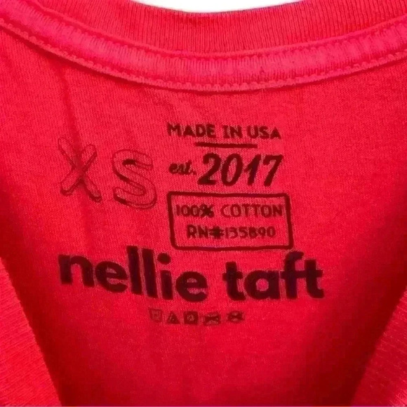 Lady On A Mission Red Orange 100% Cotton Graphic Tee Size XS - Picture 4 of 4